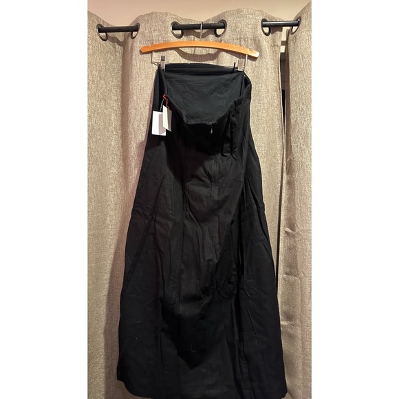 NWT Open Edit Elegant Black Strapless Dress - Picture 2 of 3